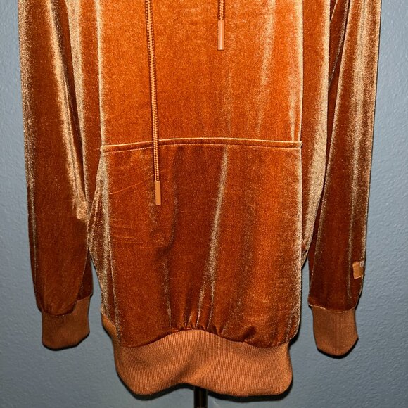 CROOKS & CASTLES RUST VELVET MEDUSA LIMITED EDITION PREMIUM PULLOVER HOODIE - Picture 4 of 9